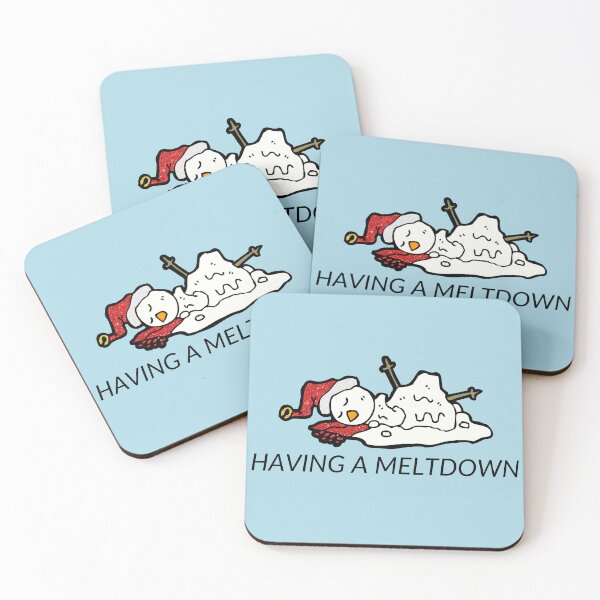Item preview, Having a Meltdown Snowman Funny Pun designed and sold by Magnolia Valley Art.
