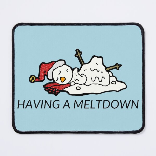 Item preview, Having a Meltdown Snowman Funny Pun designed and sold by Magnolia Valley Art.