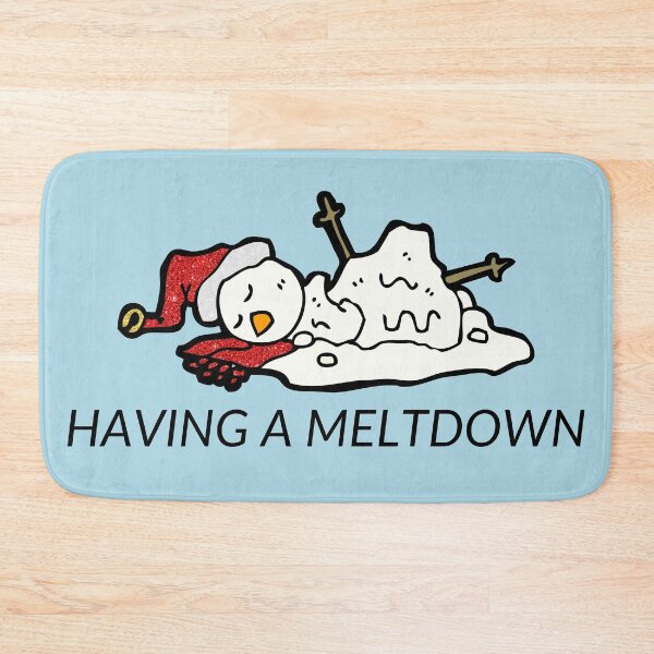 Item preview, Having a Meltdown Snowman Funny Pun designed and sold by Magnolia Valley Art.