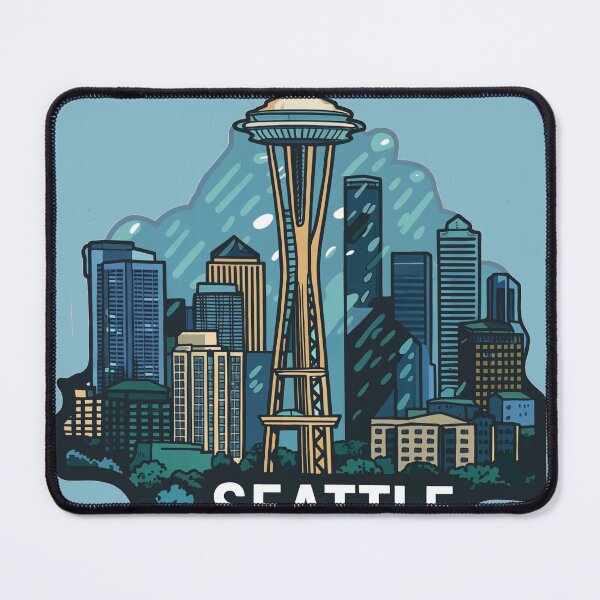Artikelvorschau, Seattle, Regenstadt entworfen und verkauft von RainCitySticker.
