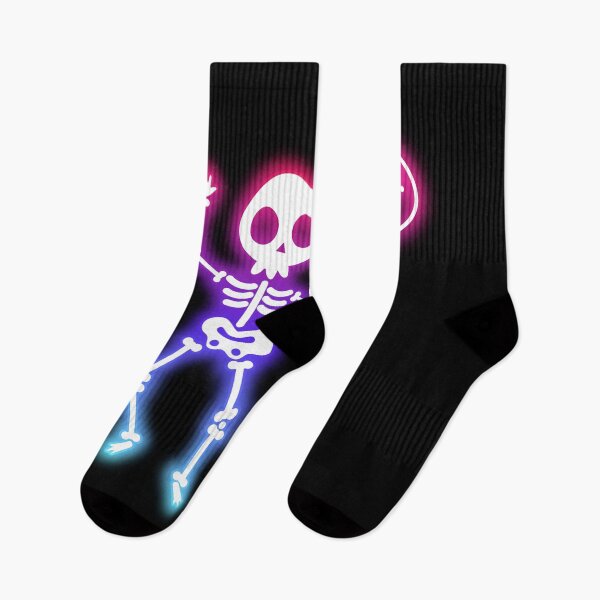 Item preview, Neon Skeleton Boo! Funny Pattern designed and sold by ZIPsketch.