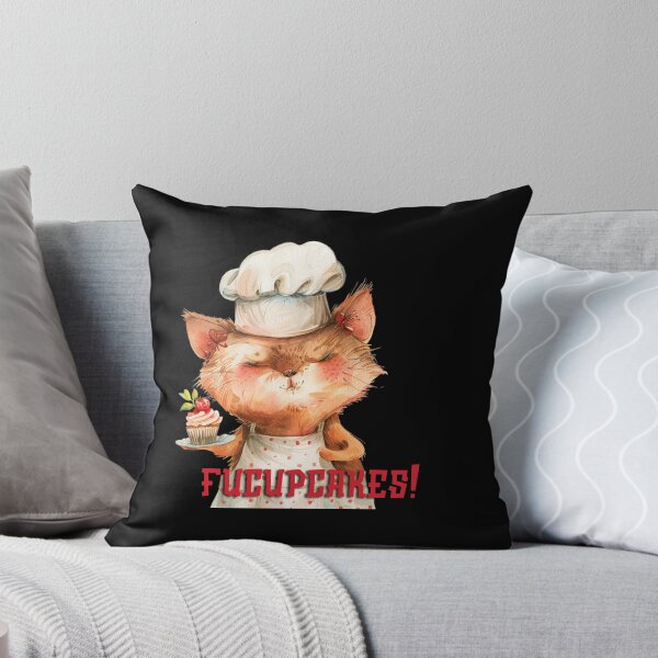 Item preview, Whimsical Sassy Cat Fucupcakes Sublimation Design  designed and sold by GiraffeCreative.