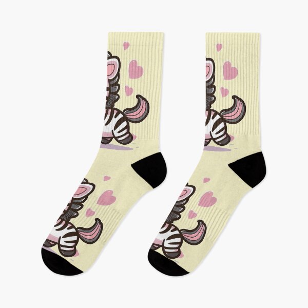 Item preview, A small black and pink zebra rides happily designed and sold by Koncept-Studio.