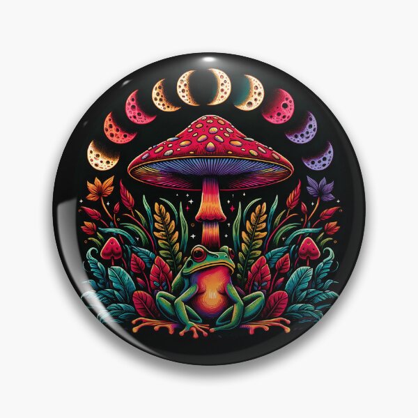 Item preview, Goblincore Estética y oscura Cottagecore Rana Hongo designed and sold by Dapper-Art.