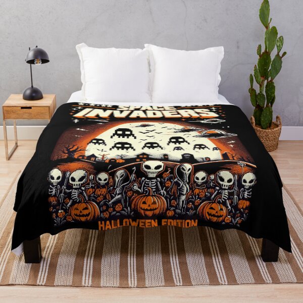 Item preview, Space Invaders Halloween Edition Retro Gaming designed and sold by KitonicTees.