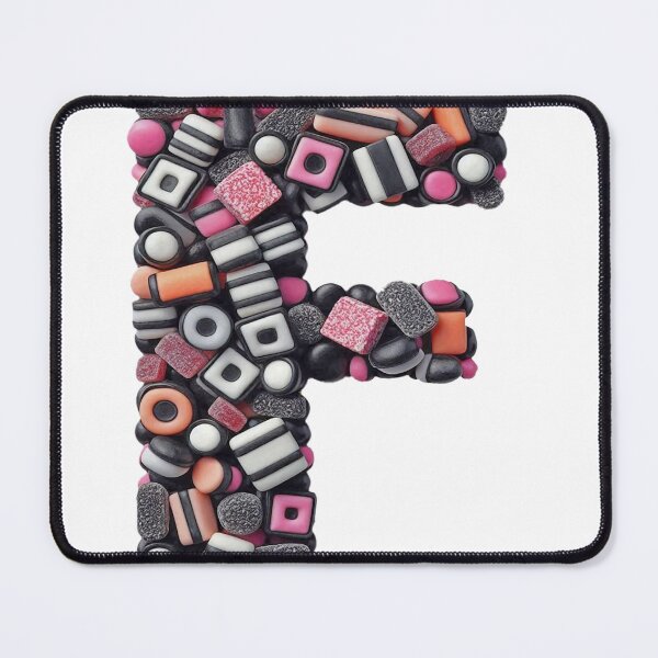 Item preview, LICORICE LETTER F designed and sold by ART-TYPE.