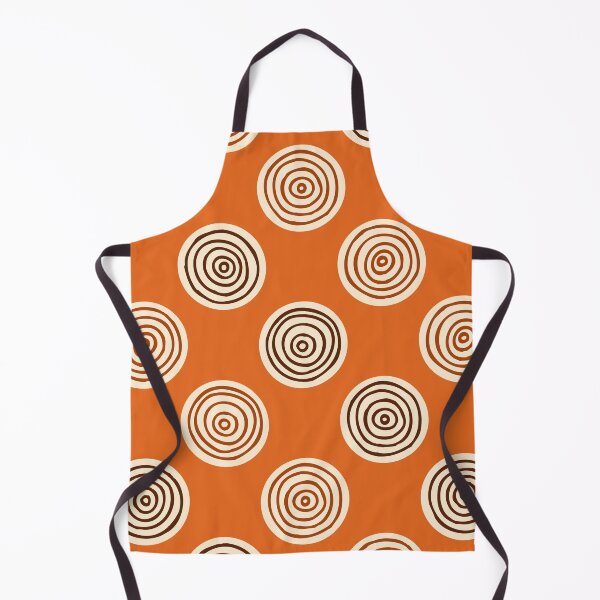 Item preview, Pumpkin Orange Hand Drawn Concentric Circles Pattern designed and sold by schorrnuff.