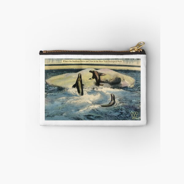 Item preview, 1940s Bronx Zoo Sea Lions Postcard designed and sold by WCS-Archives.