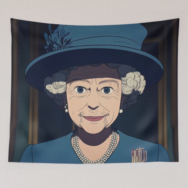 Item preview, Queen Elizabeth II | Anime style designed and sold by ComicsFactory.