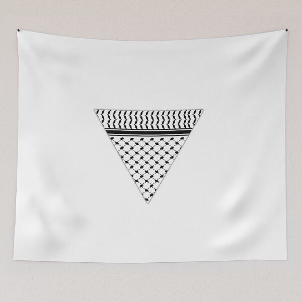Item preview, kufiyah triangle, palestine  designed and sold by creattion.