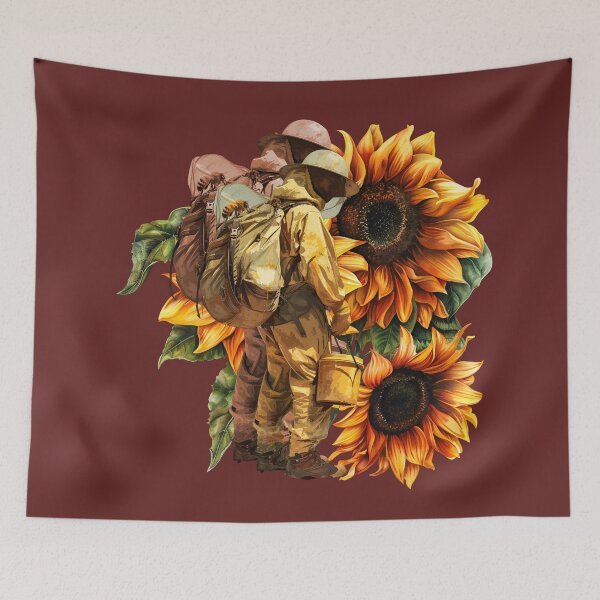 Item preview, Beekeeper and Flowers designed and sold by HematiteDesign.