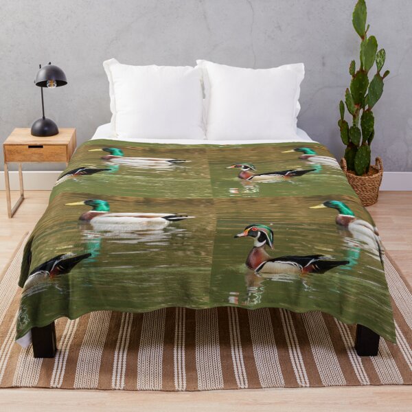 Item preview, Wood Duck with mallard in the back ground designed and sold by FlyingLilly.