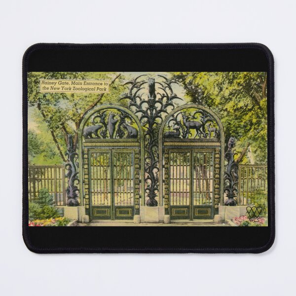 Item preview, 1940s Bronx Zoo Rainey Gate Postcard designed and sold by WCS-Archives.