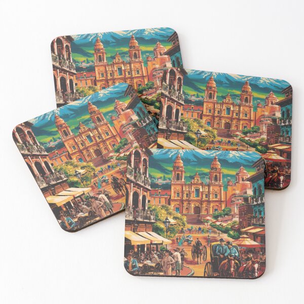 Item preview, Santiago Vintage Travel Poster designed and sold by TravelerRat.