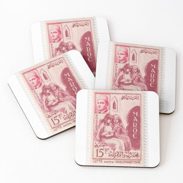 Item preview, Moroccan Stamp, 1956, for a campaign against illiteracy  designed and sold by rogerstrawberry.