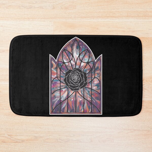 Item preview, Stainglass Celestial Rose Retro Gothic Portal designed and sold by VitrauxNoirs.