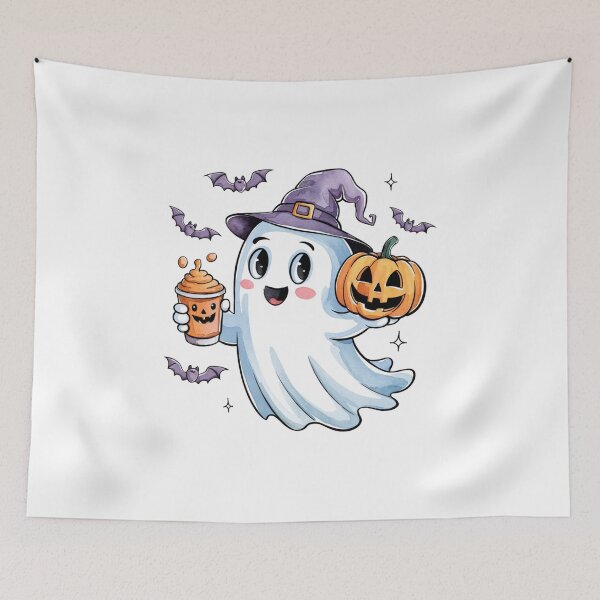 Item preview, Lindo fantasma de Halloween designed and sold by GlistenCorner.