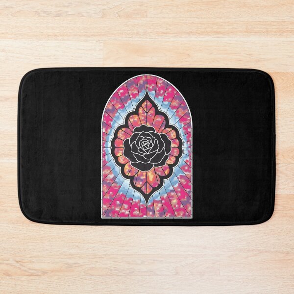 Item preview, Stainglass Celestial Rose Retro Gothic Portal designed and sold by VitrauxNoirs.