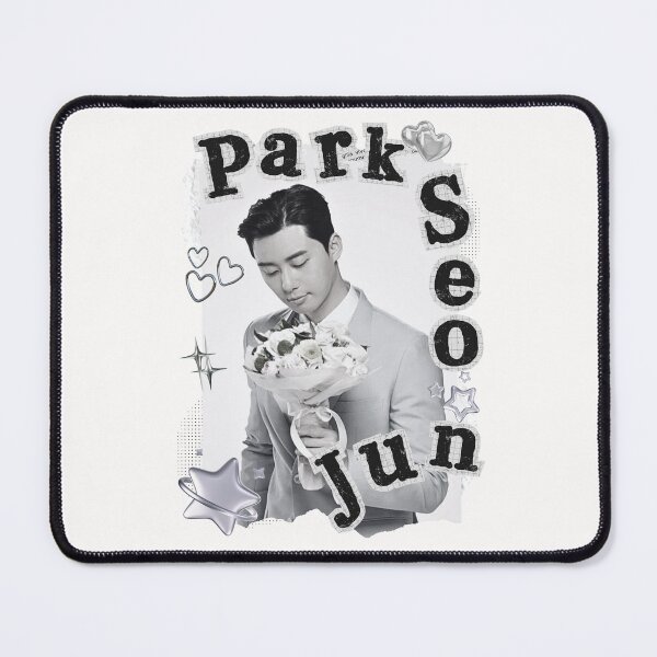 Item preview, Park Seo-joon Collage: Elegant Black and White Art designed and sold by AJUNICE STUDIO.