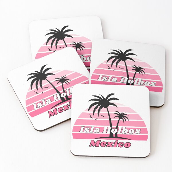Item preview, Retro Cool Isla Holbox Beach Mexico Palm Tree at Sunset Souvenirs designed and sold by karmdaf.