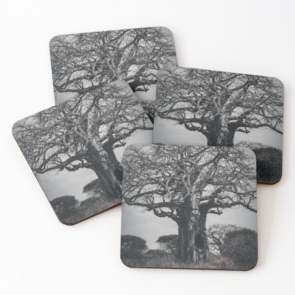 Item preview, Baobob Tree with Falcon Hunting designed and sold by corla-prints.
