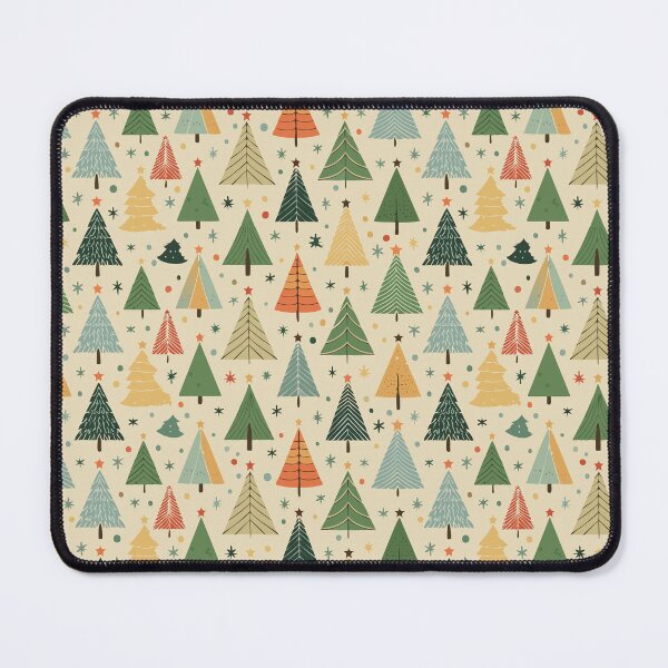 Item preview, Retro Christmas Tree Pattern designed and sold by ArtFactoryAI.