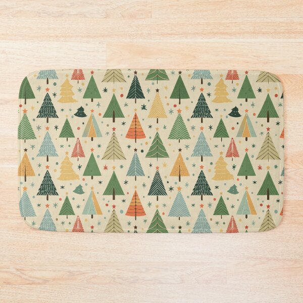 Item preview, Retro Christmas Tree Pattern designed and sold by ArtFactoryAI.