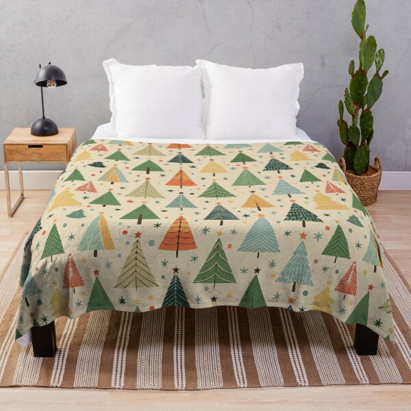 Item preview, Retro Christmas Tree Pattern designed and sold by ArtFactoryAI.