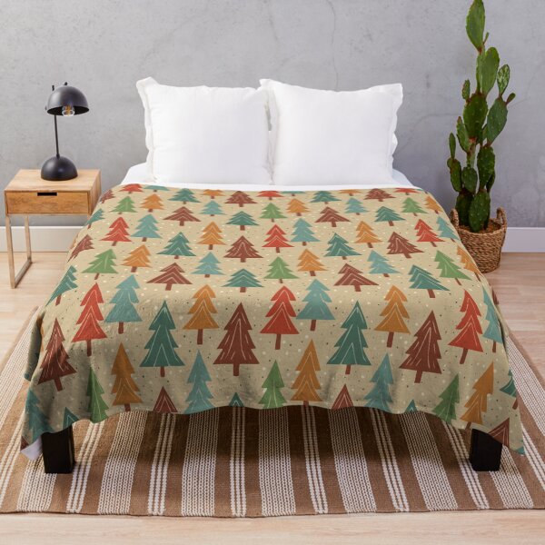Item preview, Retro Christmas Tree Pattern designed and sold by ArtFactoryAI.