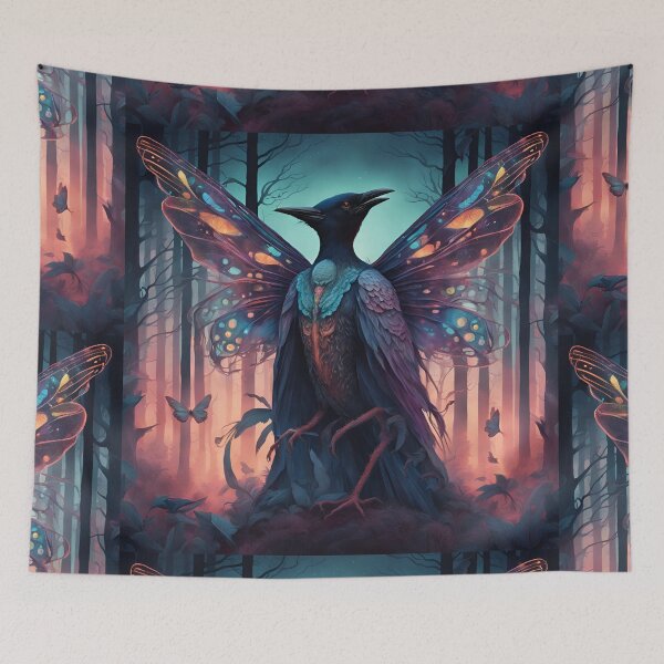 Item preview, Empyrean majestic bird crow - dove with butterfly wings  designed and sold by Atarac.