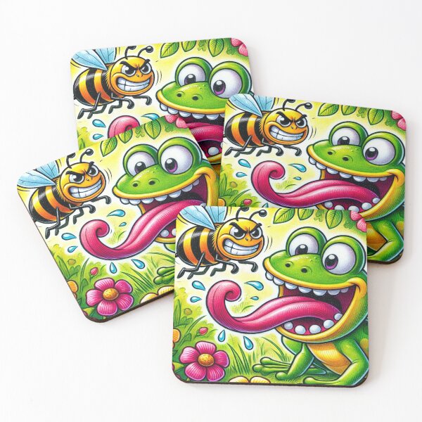 Item preview, The Frog's Playful Chase designed and sold by OpraOpra.