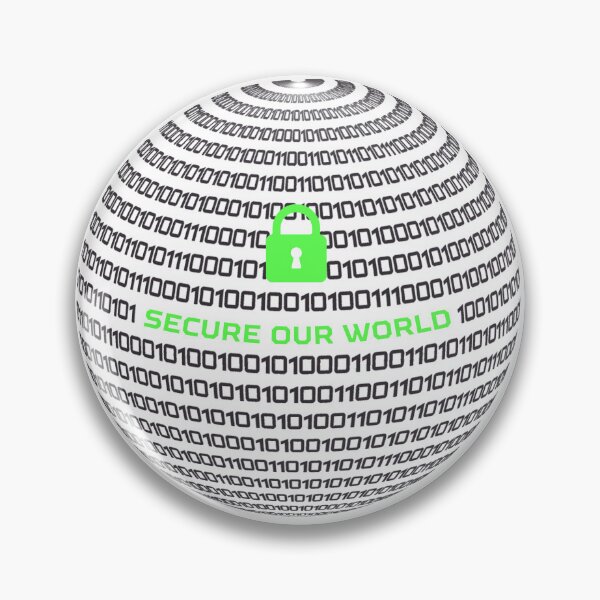 Item preview, Secure our world. A great gift for people who care about cybersecurity. designed and sold by Krzysztof Siwek.