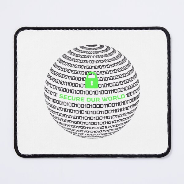 Item preview, Secure our world. A great gift for people who care about cybersecurity. designed and sold by Krzysztof Siwek.