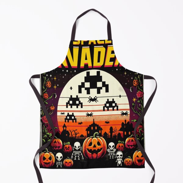 Item preview, Juegos retro de Halloween de Space Invaders designed and sold by KitonicTees.
