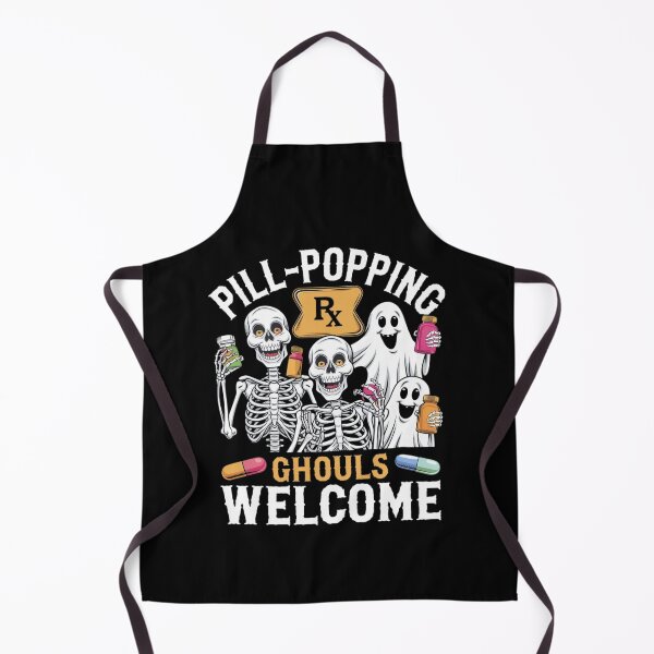 Item preview, Pill-Popping Ghouls Welcome Pharmacy Halloween Funny Gifts for Pharmacists designed and sold by KedzikDesigns.