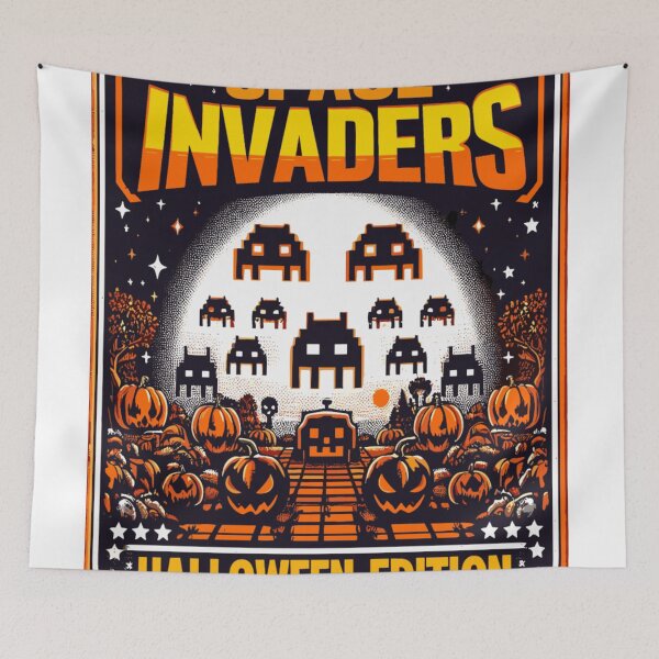 Item preview, Space Invaders Retro Halloween Gamer designed and sold by KitonicTees.