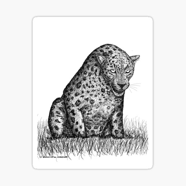 Item preview, The Leopard is Watching! designed and sold by Crosshatching.