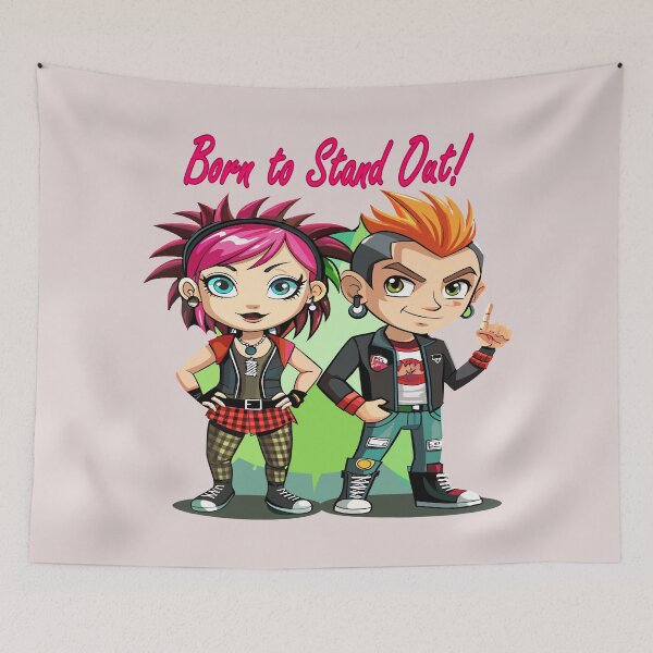 Artikelvorschau, Born to Stand Out - Mutige Charaktere im Punk-Stil entworfen und verkauft von AgarutanPrint.