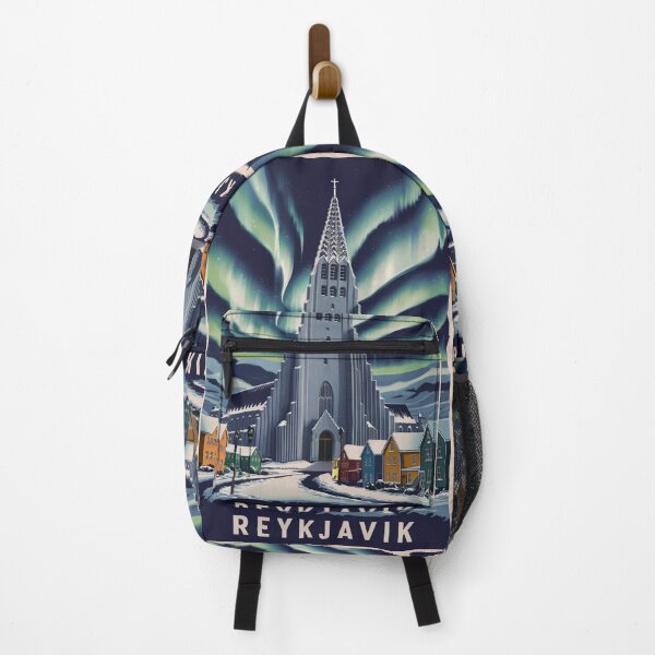 Item preview, Reykjavik Vintage Travel Poster designed and sold by TravelerRat.