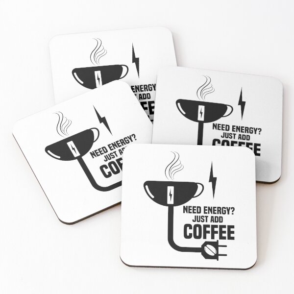 Item preview, Need energy Just add coffee designed and sold by ilyanadesign.