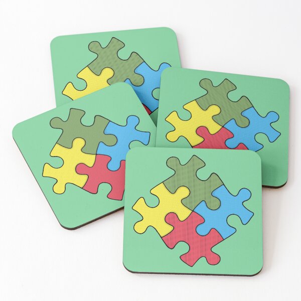 Item preview, Colorful Puzzle Pieces designed and sold by shopdiego.