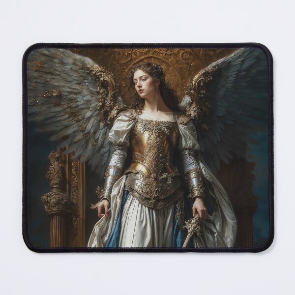 Item preview, Archangel Haniel in Blue Dress designed and sold by AliceWhiteDF.