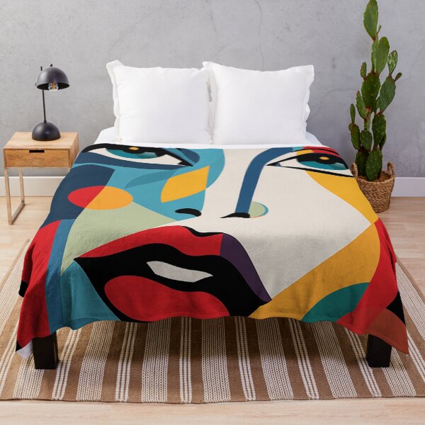 Item preview, Abstract Female Portrait – Bold Street Art Inspired #7 designed and sold by NatureSight.