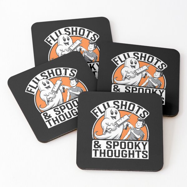 Item preview, Flu Shots & Spooky Thoughts Pharmacy Halloween Funny Gifts for Pharmacists designed and sold by KedzikDesigns.