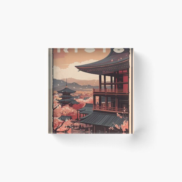 Item preview, Kyoto Vintage Travel Poster designed and sold by TravelerRat.