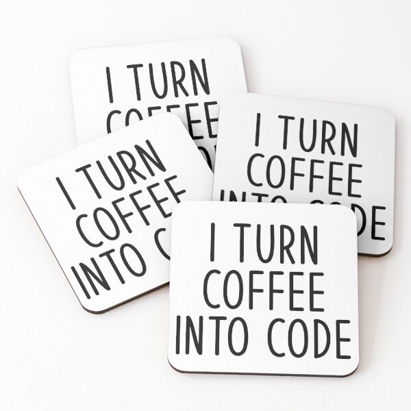 Item preview, I Turn Coffee Into Code Funny Programmer designed and sold by kamrankhan.