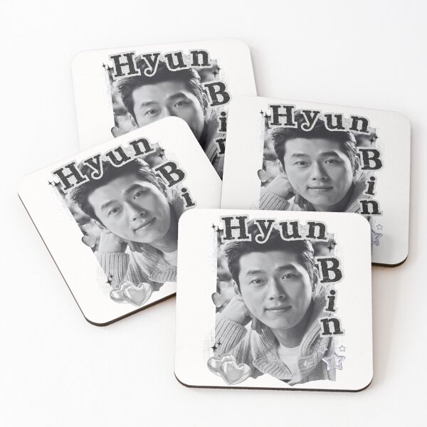 Item preview, Hyun Bin Collage: Striking Black and White Art designed and sold by AJUNICE STUDIO.
