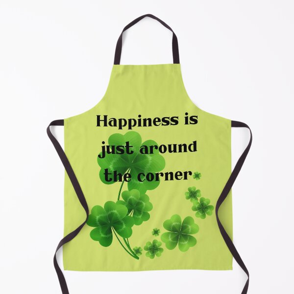 Item preview, Happiness is just around the corner, four-leaf clover designed and sold by AccessibleShop.