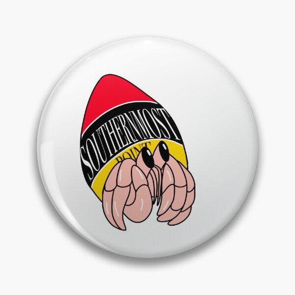 Item preview, Southernmost Point Buoy Hermit Crab Shell Sticker  designed and sold by Taylorkaitlyn04.