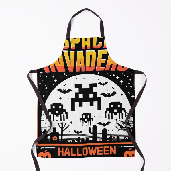 Item preview, Juegos retro de Halloween de Space Invaders designed and sold by KitonicTees.